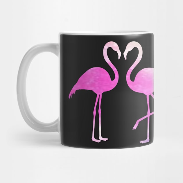 Pink Flamingos Silhouette by Felicity-K